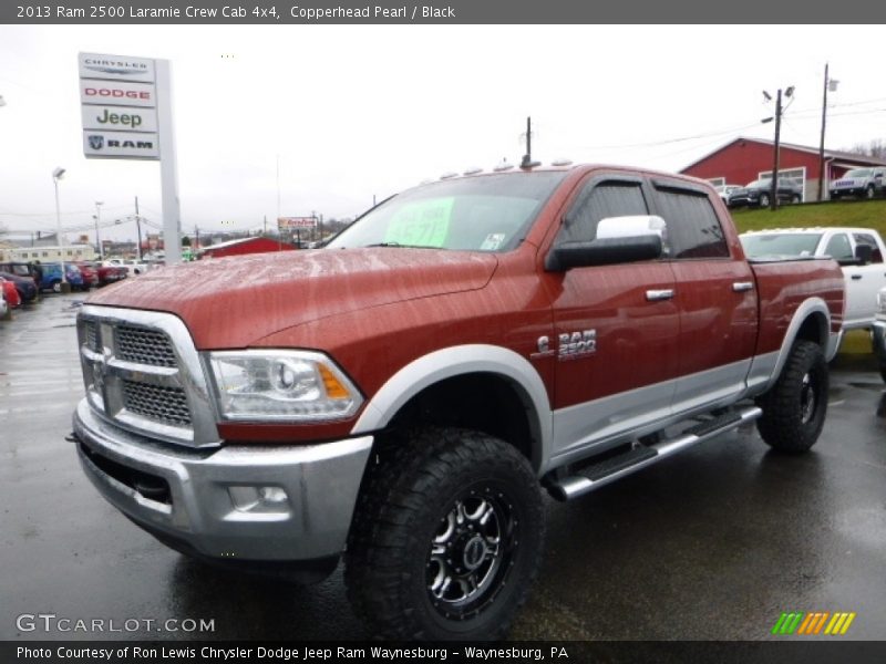 Copperhead Pearl / Black 2013 Ram 2500 Laramie Crew Cab 4x4