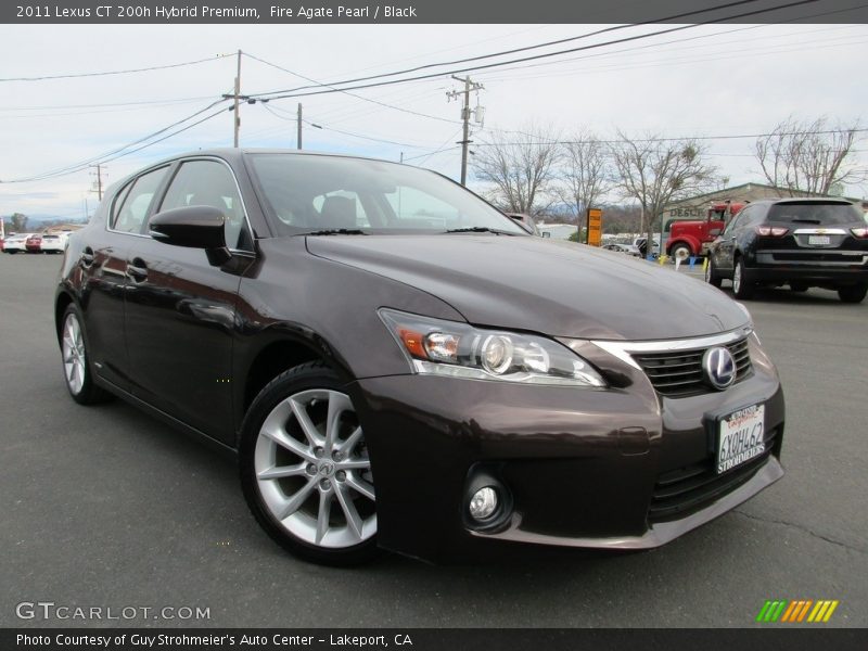 Fire Agate Pearl / Black 2011 Lexus CT 200h Hybrid Premium