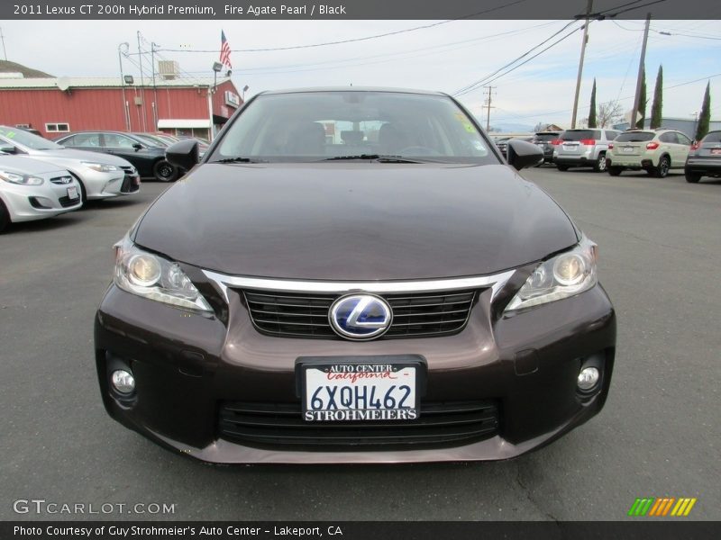 Fire Agate Pearl / Black 2011 Lexus CT 200h Hybrid Premium