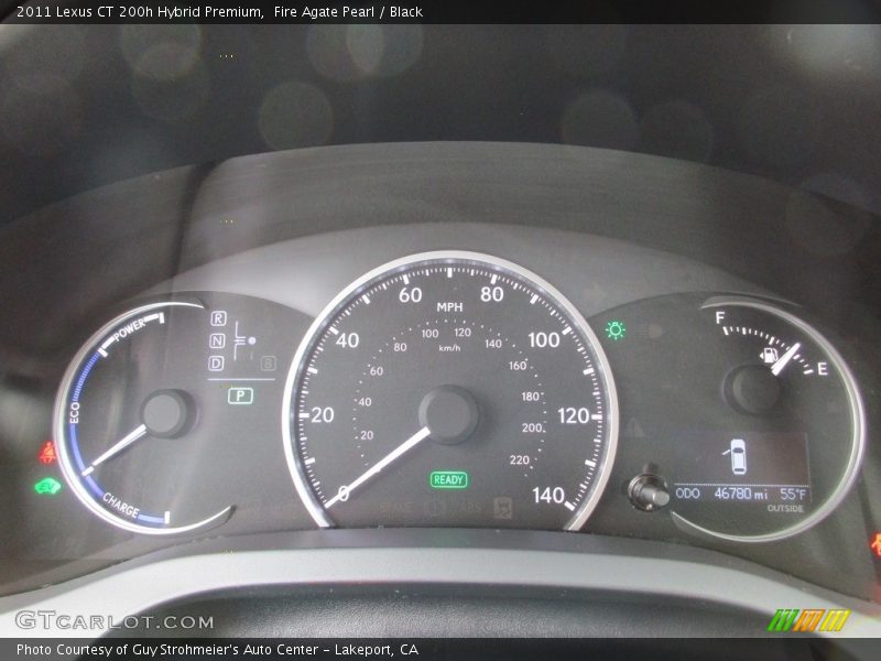 Fire Agate Pearl / Black 2011 Lexus CT 200h Hybrid Premium