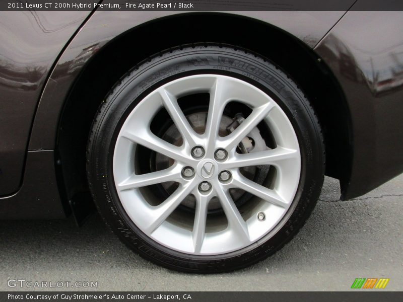 Fire Agate Pearl / Black 2011 Lexus CT 200h Hybrid Premium