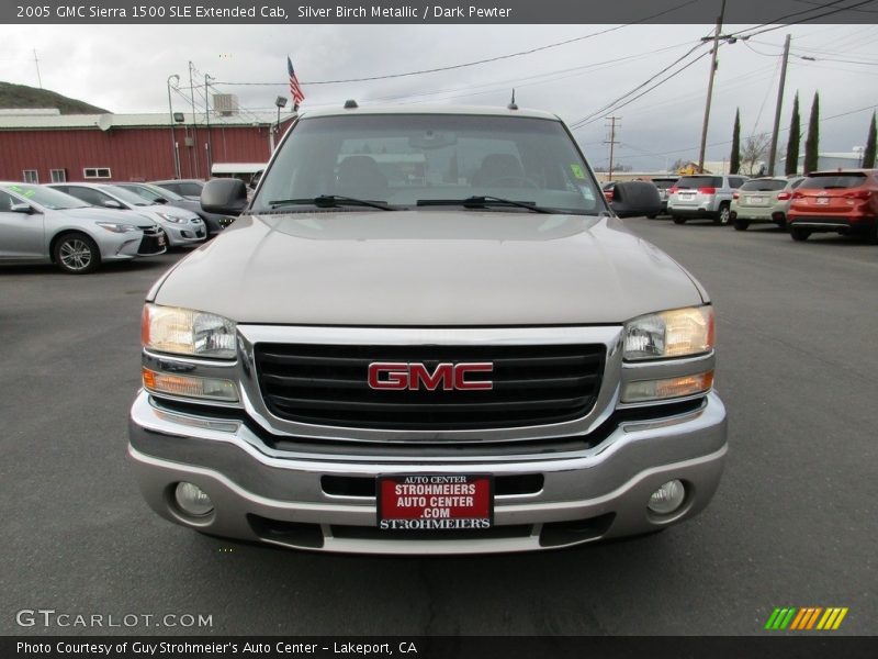 Silver Birch Metallic / Dark Pewter 2005 GMC Sierra 1500 SLE Extended Cab