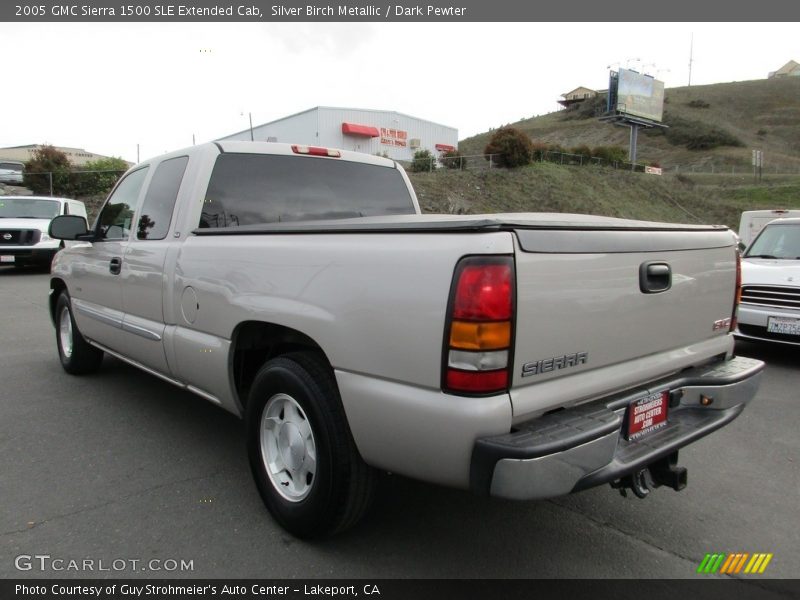 Silver Birch Metallic / Dark Pewter 2005 GMC Sierra 1500 SLE Extended Cab
