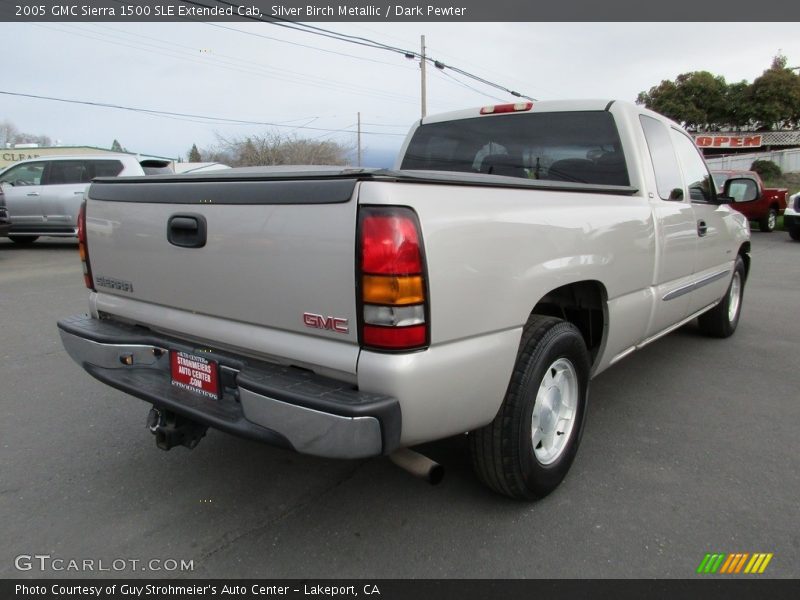 Silver Birch Metallic / Dark Pewter 2005 GMC Sierra 1500 SLE Extended Cab