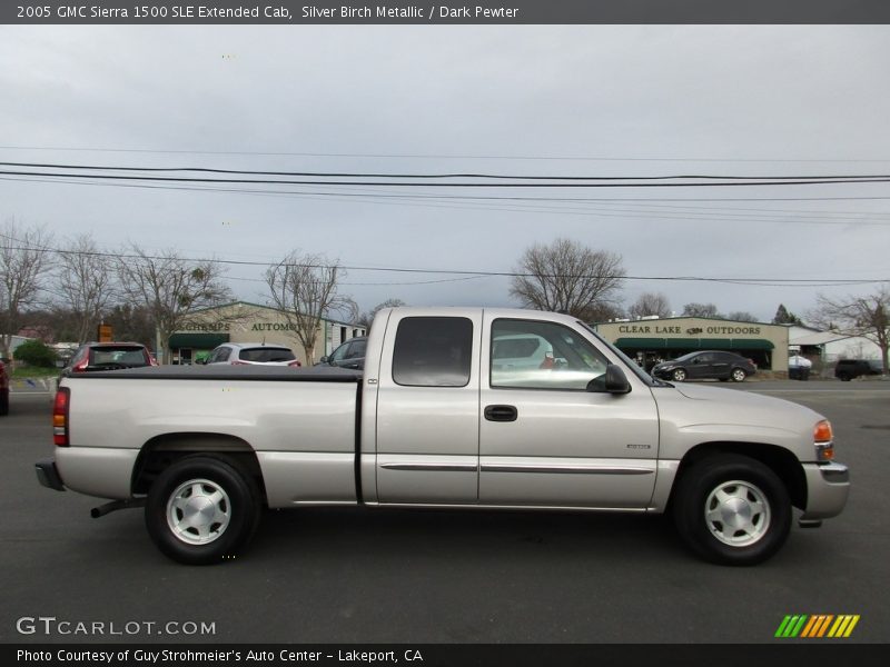 Silver Birch Metallic / Dark Pewter 2005 GMC Sierra 1500 SLE Extended Cab
