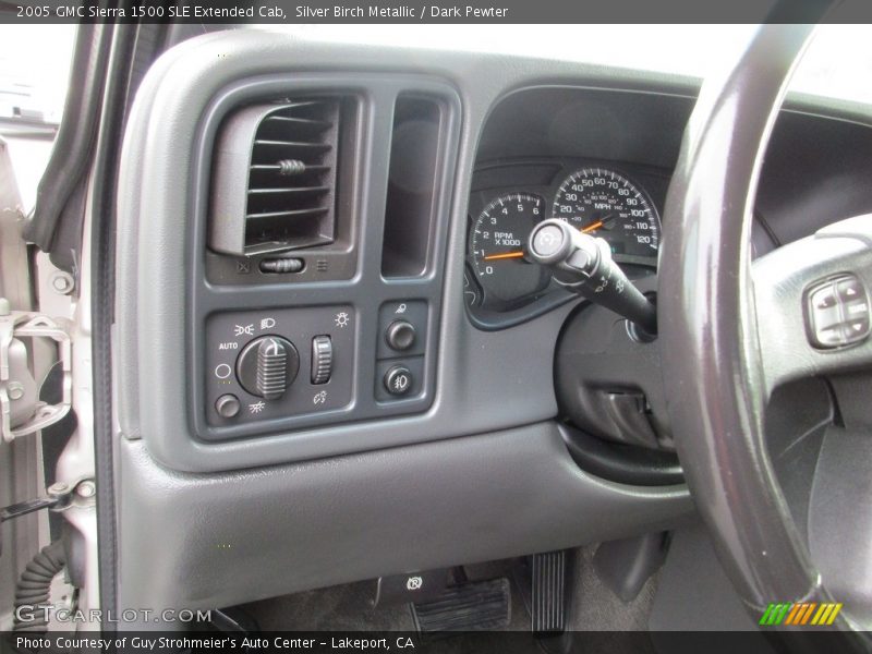Silver Birch Metallic / Dark Pewter 2005 GMC Sierra 1500 SLE Extended Cab