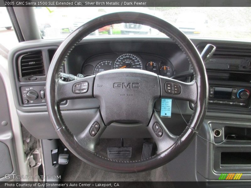 Silver Birch Metallic / Dark Pewter 2005 GMC Sierra 1500 SLE Extended Cab