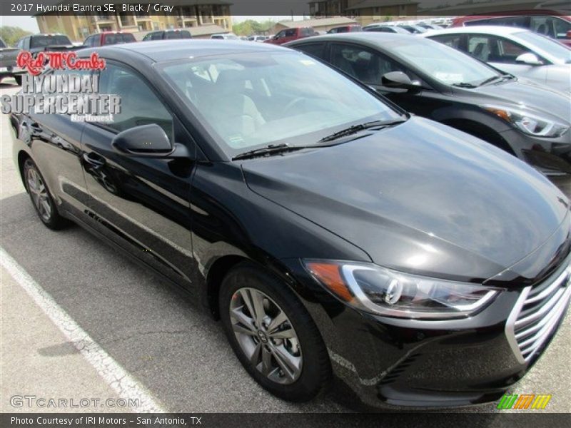 Black / Gray 2017 Hyundai Elantra SE