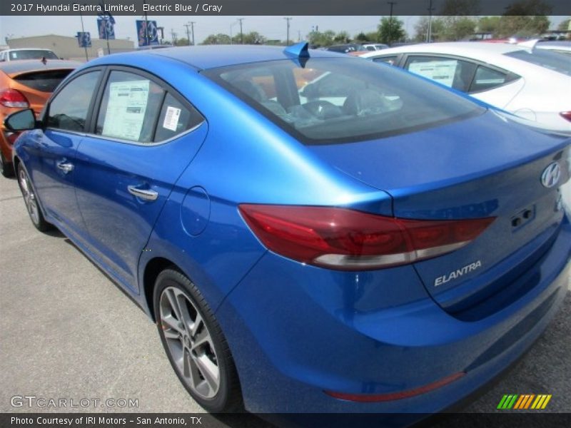 Electric Blue / Gray 2017 Hyundai Elantra Limited