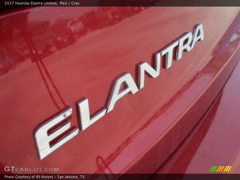 Red / Gray 2017 Hyundai Elantra Limited
