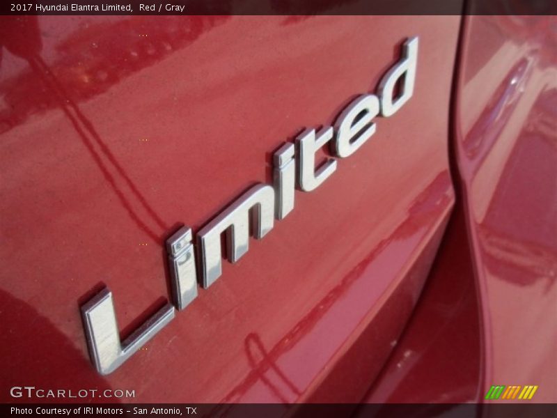 Red / Gray 2017 Hyundai Elantra Limited
