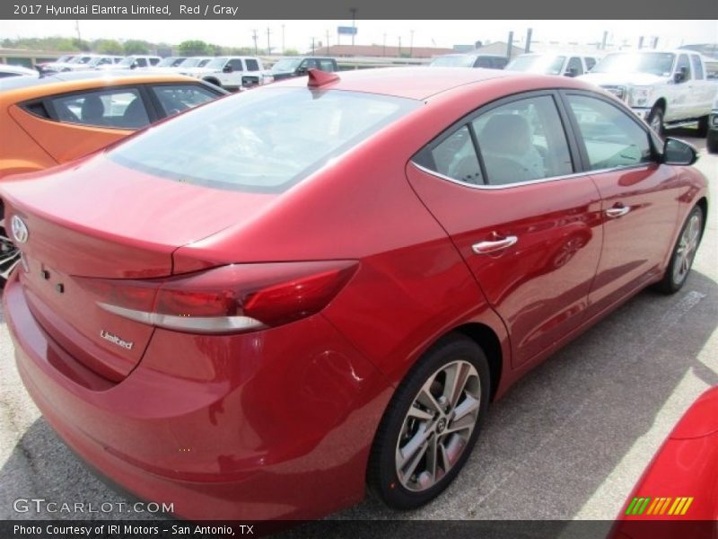 Red / Gray 2017 Hyundai Elantra Limited