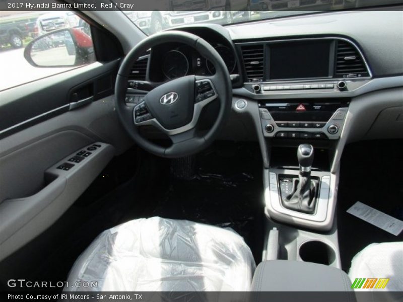 Red / Gray 2017 Hyundai Elantra Limited