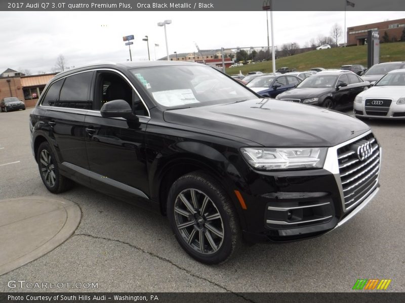 Orca Black Metallic / Black 2017 Audi Q7 3.0T quattro Premium Plus