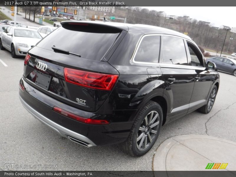 Orca Black Metallic / Black 2017 Audi Q7 3.0T quattro Premium Plus