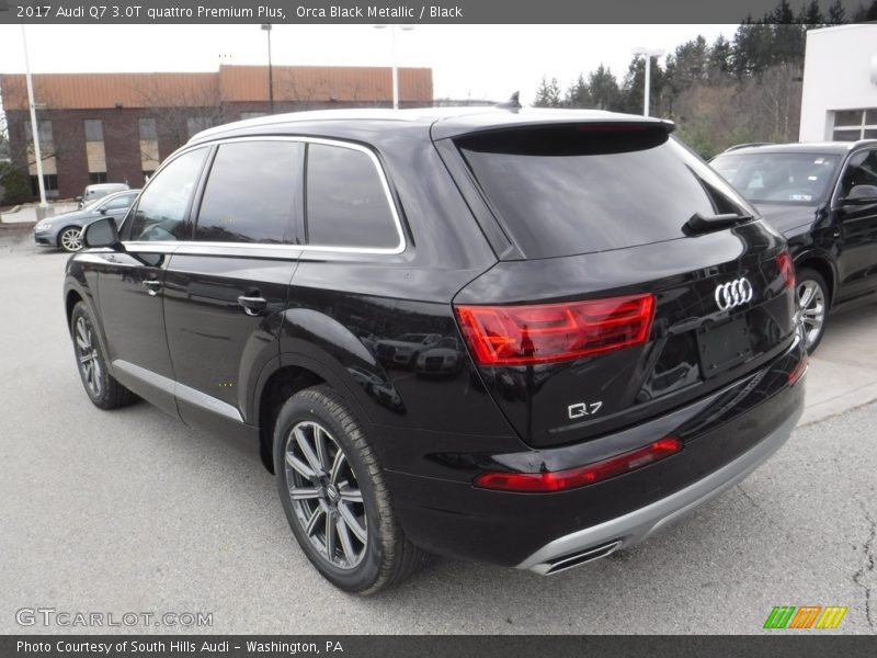 Orca Black Metallic / Black 2017 Audi Q7 3.0T quattro Premium Plus