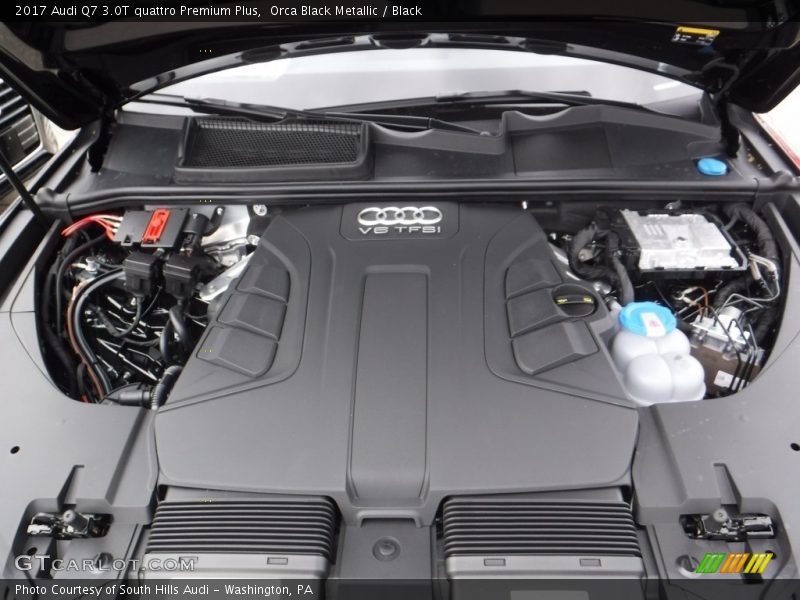 Orca Black Metallic / Black 2017 Audi Q7 3.0T quattro Premium Plus