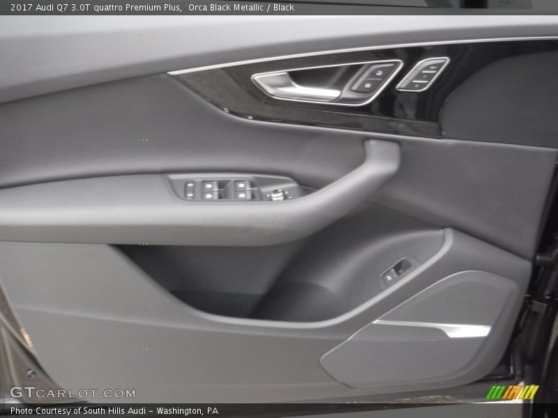 Orca Black Metallic / Black 2017 Audi Q7 3.0T quattro Premium Plus
