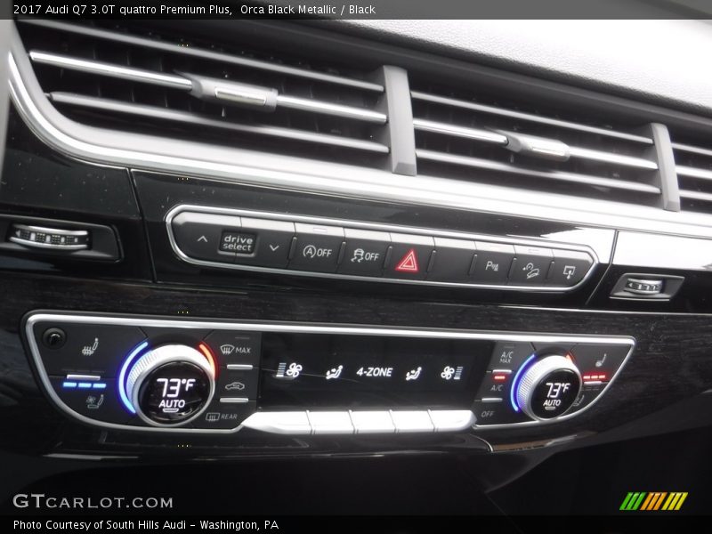 Orca Black Metallic / Black 2017 Audi Q7 3.0T quattro Premium Plus