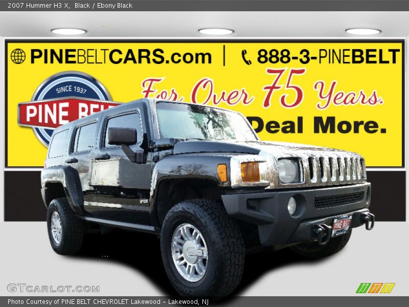 Black / Ebony Black 2007 Hummer H3 X
