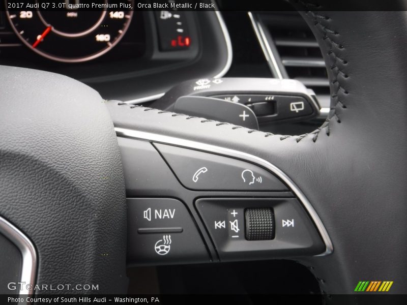 Orca Black Metallic / Black 2017 Audi Q7 3.0T quattro Premium Plus