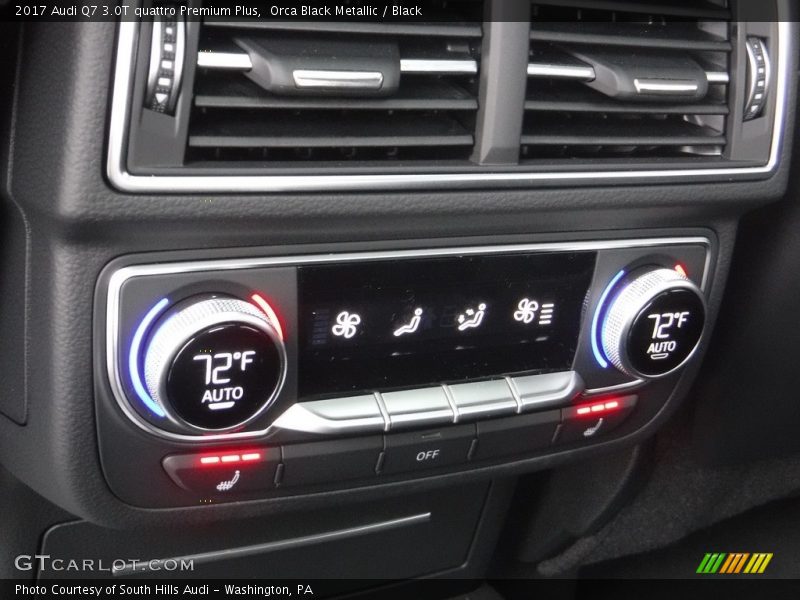 Orca Black Metallic / Black 2017 Audi Q7 3.0T quattro Premium Plus