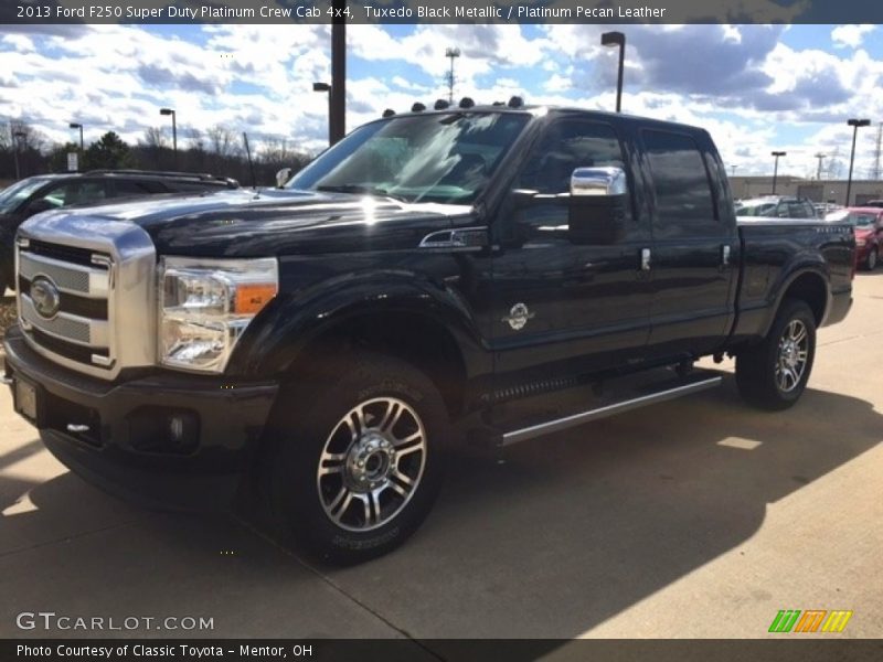 Tuxedo Black Metallic / Platinum Pecan Leather 2013 Ford F250 Super Duty Platinum Crew Cab 4x4