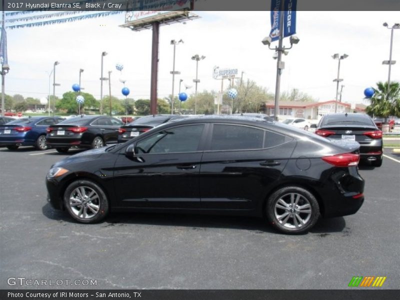 Black / Gray 2017 Hyundai Elantra SE