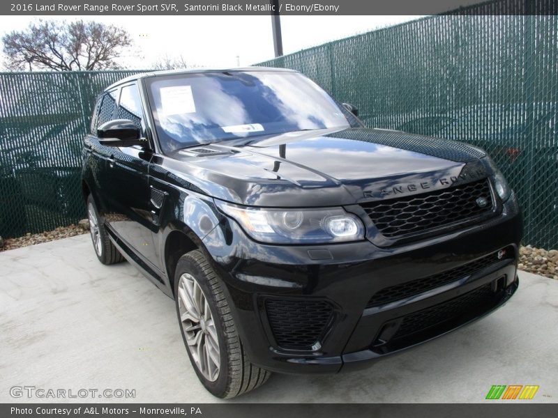 Santorini Black Metallic / Ebony/Ebony 2016 Land Rover Range Rover Sport SVR