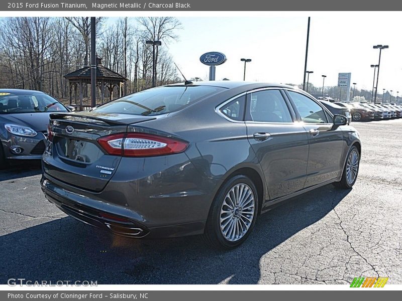 Magnetic Metallic / Charcoal Black 2015 Ford Fusion Titanium