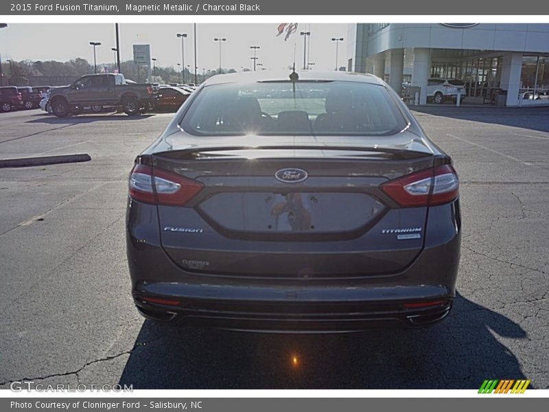 Magnetic Metallic / Charcoal Black 2015 Ford Fusion Titanium