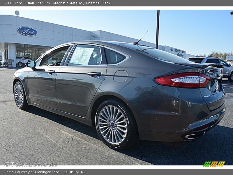 Magnetic Metallic / Charcoal Black 2015 Ford Fusion Titanium