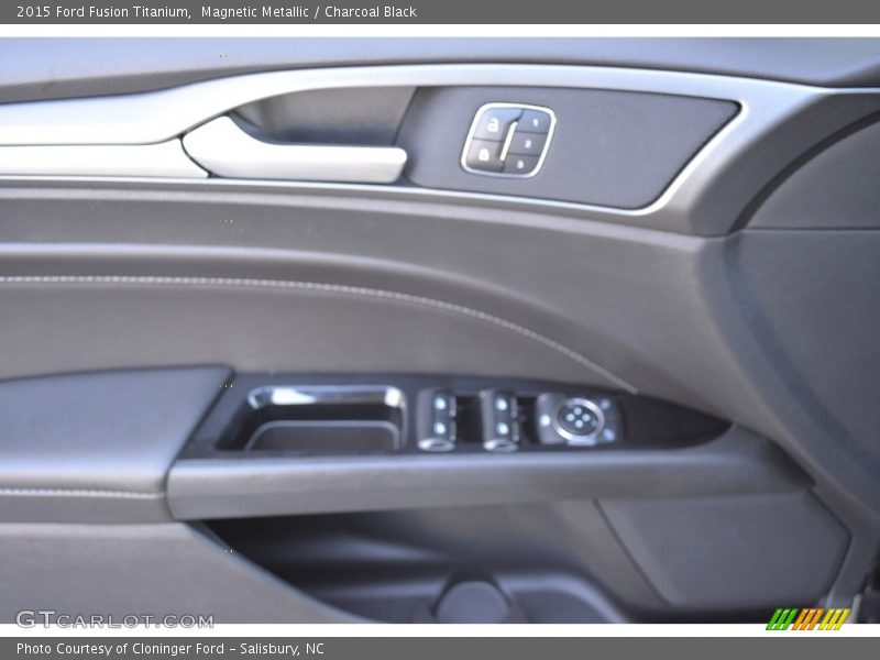 Magnetic Metallic / Charcoal Black 2015 Ford Fusion Titanium