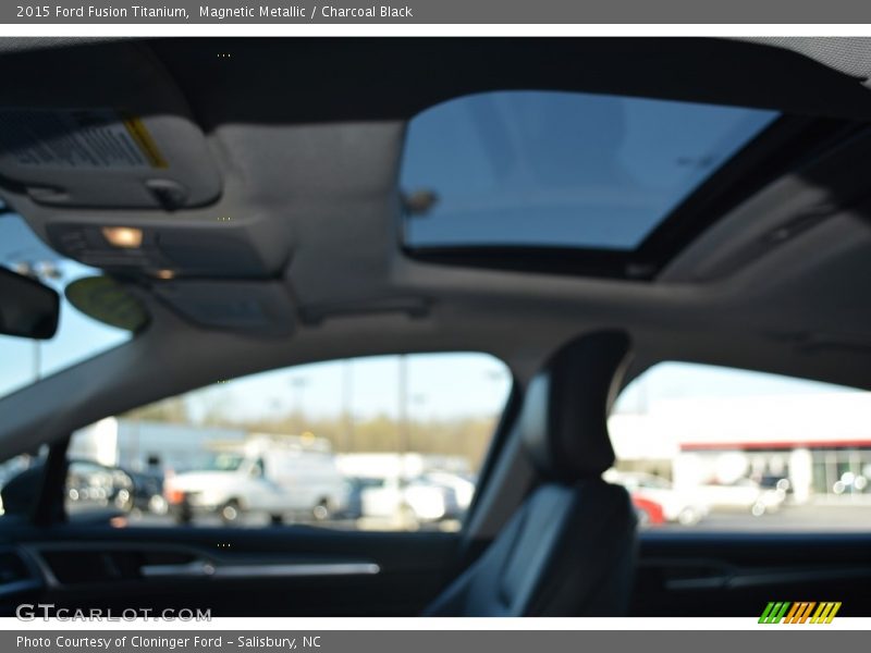 Magnetic Metallic / Charcoal Black 2015 Ford Fusion Titanium