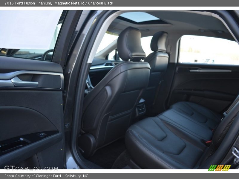 Magnetic Metallic / Charcoal Black 2015 Ford Fusion Titanium