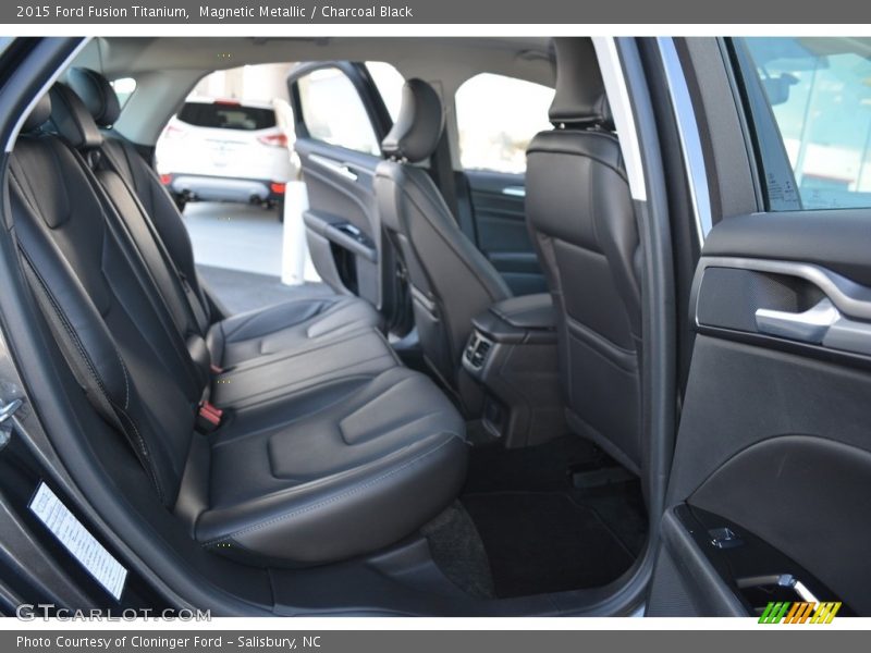 Magnetic Metallic / Charcoal Black 2015 Ford Fusion Titanium