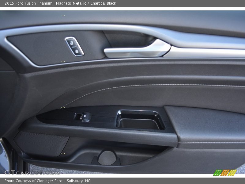 Magnetic Metallic / Charcoal Black 2015 Ford Fusion Titanium