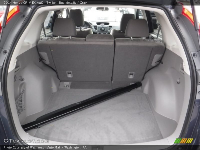 Twilight Blue Metallic / Gray 2014 Honda CR-V EX AWD