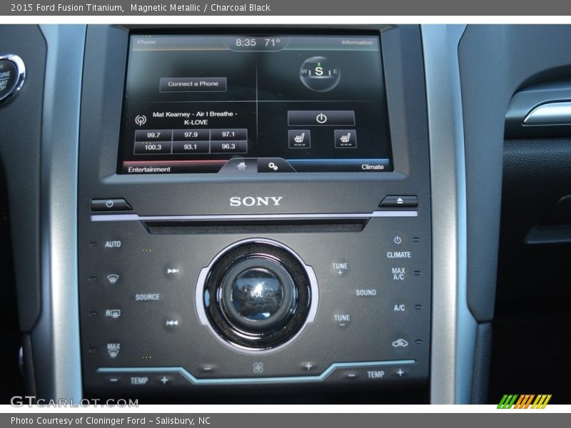 Magnetic Metallic / Charcoal Black 2015 Ford Fusion Titanium