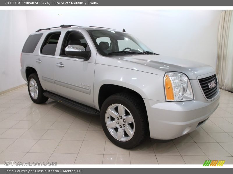 Pure Silver Metallic / Ebony 2010 GMC Yukon SLT 4x4