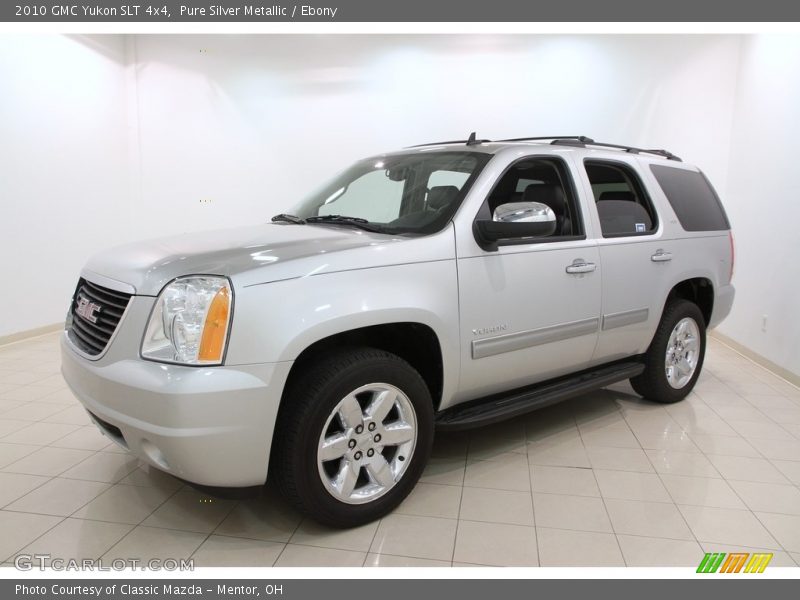 Pure Silver Metallic / Ebony 2010 GMC Yukon SLT 4x4