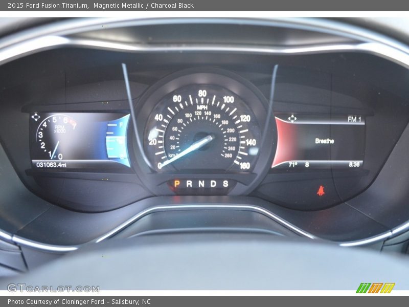 Magnetic Metallic / Charcoal Black 2015 Ford Fusion Titanium