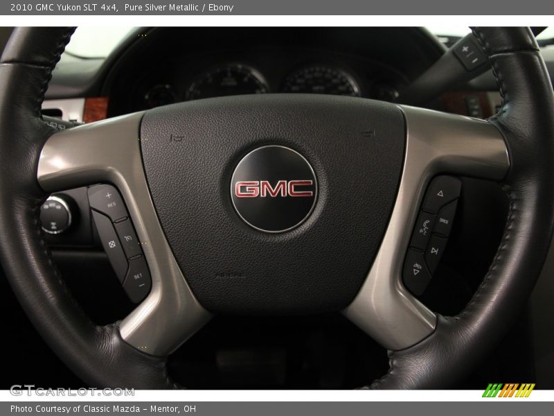 Pure Silver Metallic / Ebony 2010 GMC Yukon SLT 4x4
