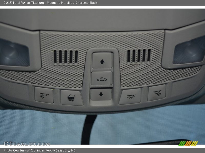 Magnetic Metallic / Charcoal Black 2015 Ford Fusion Titanium
