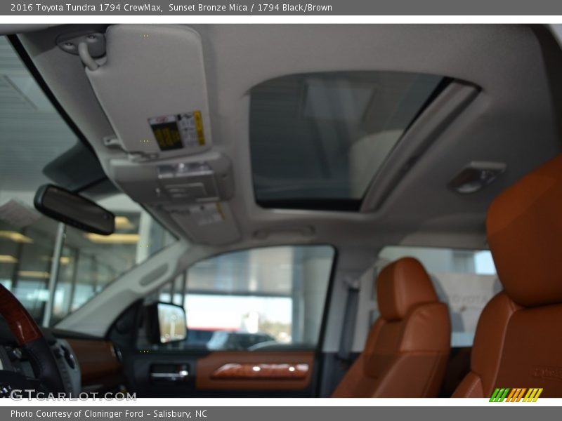 Sunset Bronze Mica / 1794 Black/Brown 2016 Toyota Tundra 1794 CrewMax