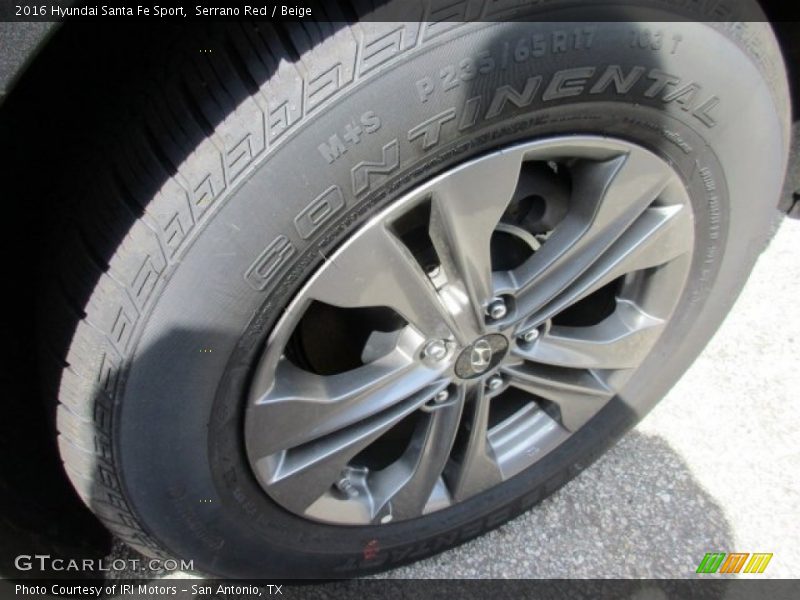 Serrano Red / Beige 2016 Hyundai Santa Fe Sport