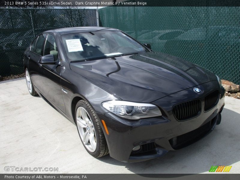 Dark Graphite Metallic II / Venetian Beige 2013 BMW 5 Series 535i xDrive Sedan