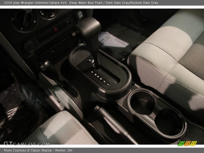 Deep Water Blue Pearl / Dark Slate Gray/Medium Slate Gray 2009 Jeep Wrangler Unlimited Sahara 4x4