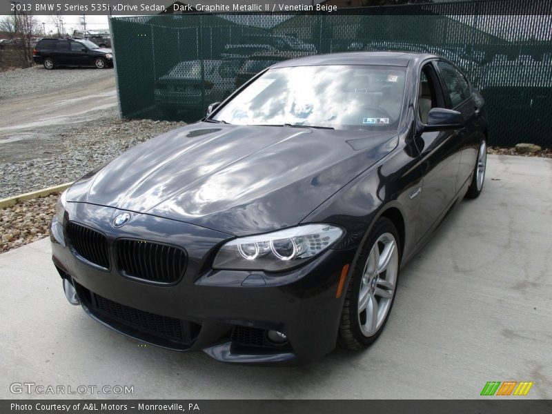 Dark Graphite Metallic II / Venetian Beige 2013 BMW 5 Series 535i xDrive Sedan