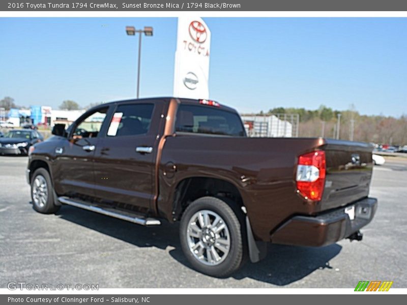 Sunset Bronze Mica / 1794 Black/Brown 2016 Toyota Tundra 1794 CrewMax